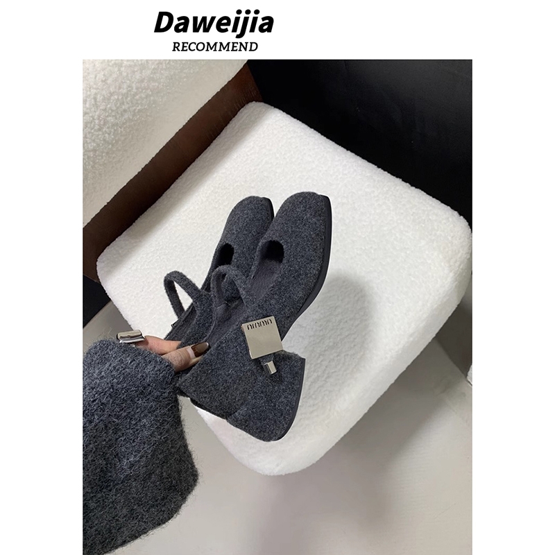 粗跟玛丽珍鞋一字扣高跟鞋2025春秋新款法式中跟气质晚晚鞋单鞋子