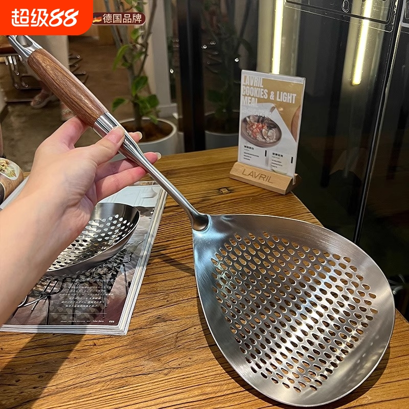 食品级316不锈钢大漏勺