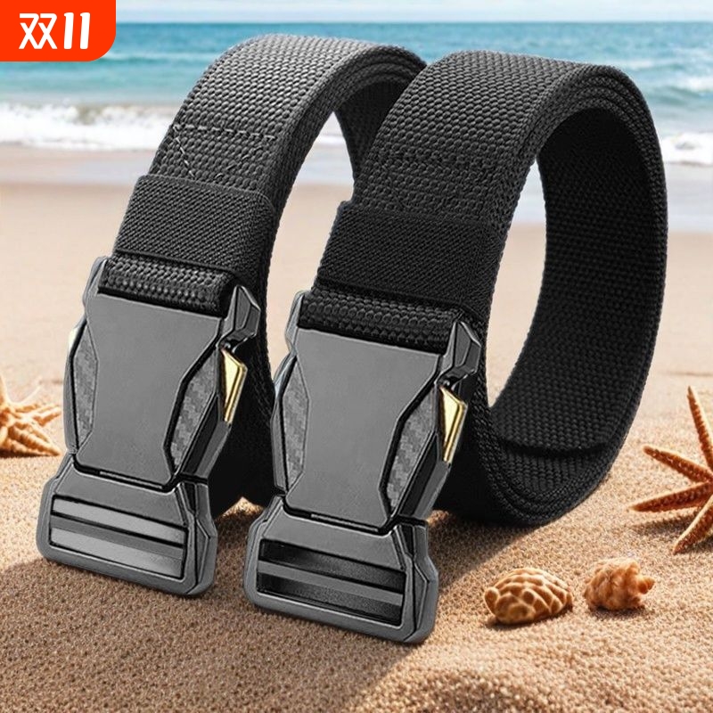帆布自动扣男腰带|超2000次加购