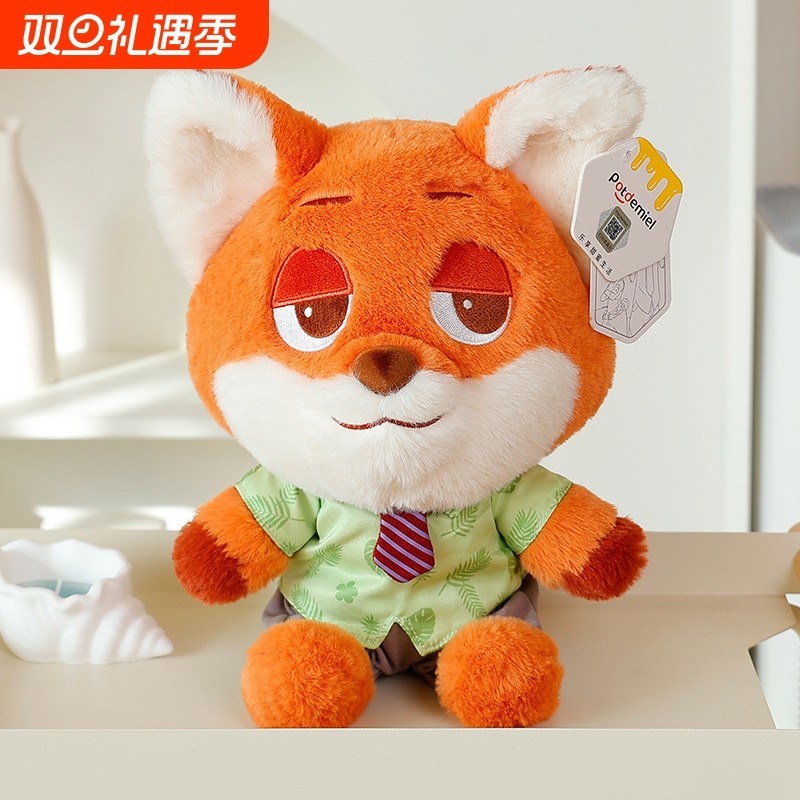 正版朱迪兔子警官公仔毛绒玩具可爱尼克狐狸玩偶疯狂动物城抱枕女