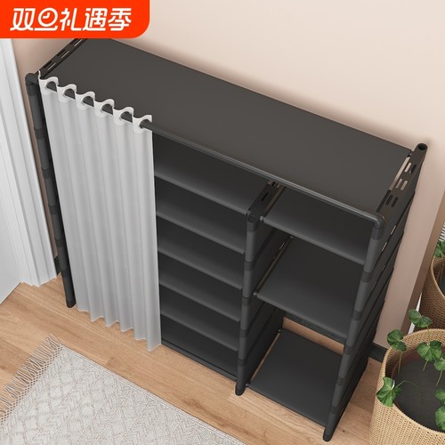 鞋架宿舍小型家用入户门口多层带门鞋柜防尘鞋子收纳神器简易鞋柜
