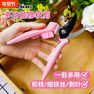 家用多功能修枝剪刀-盆栽修剪植物去叶剪铁丝花艺剪女生用