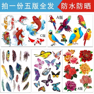 汽车羽毛车贴小贴画车身划痕遮挡遮盖贴纸电动车防水刮痕贴花装饰