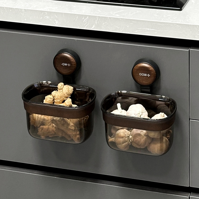 中古风厨房b入！洗碗棉壁挂筐