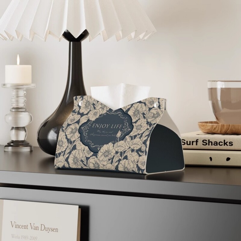 2026新款家用客厅餐厅床头柜创意抽纸盒美式纸巾盒壁挂式台面奶油