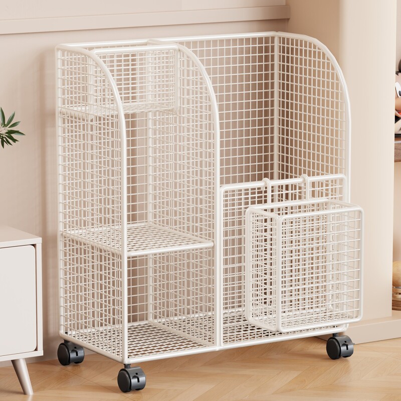 瑜伽垫收纳筐家用大容量带轮运动体育器材放置架健身器材拍收纳架