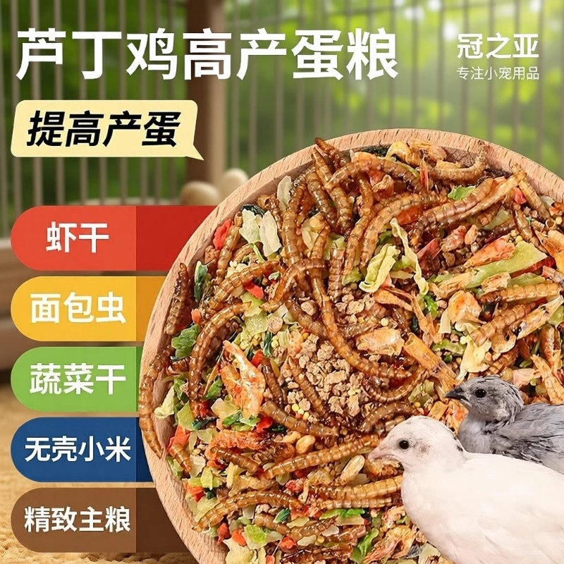 芦丁鸡粮食产蛋饲料专用下蛋粮卢丁鸡小鸡幼鸡开口育雏食物零食
