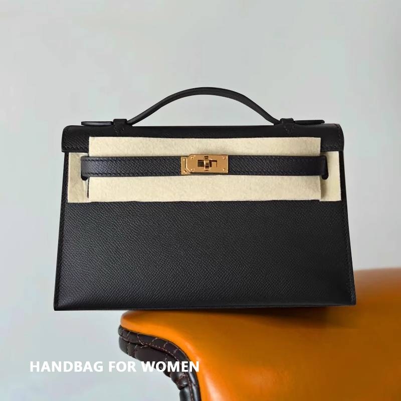 爱马女仕头层牛皮凯莉包一代真皮手提包mini斜跨凯丽女包新款夏