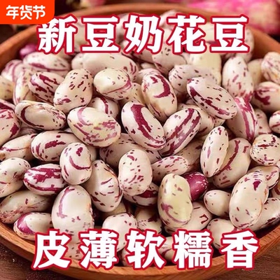 2025年营养奶花豆蛋白豆贵州特产花芸豆五谷杂粮豆浆豆优质新货