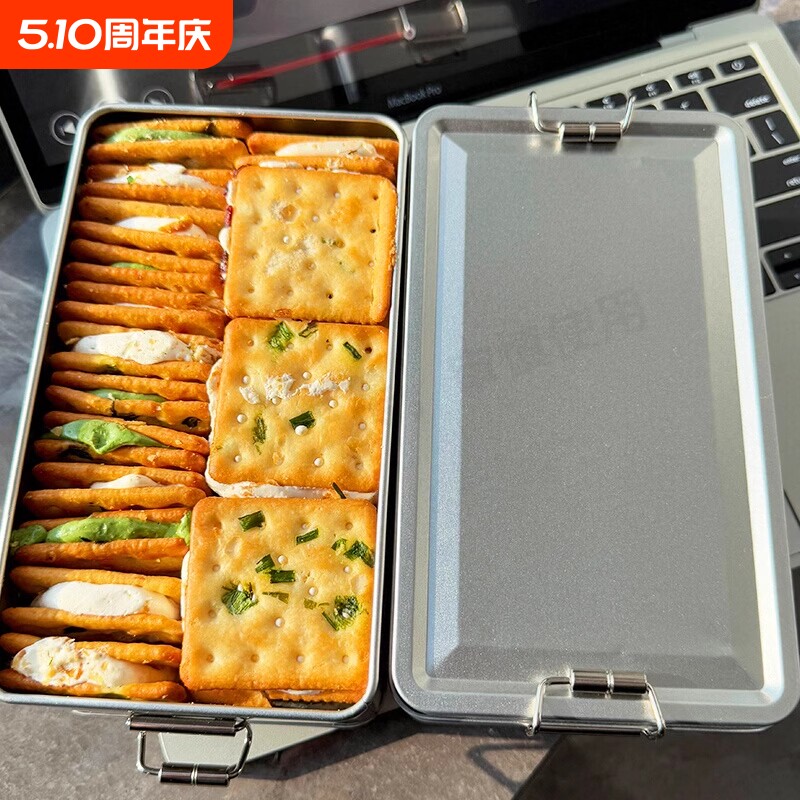 台湾！香葱牛轧糖夹心饼干铁盒装牛扎年货伴手礼小吃特产零食好吃