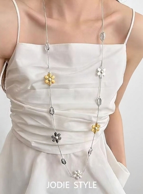 金属花朵拼接项链女|127人收藏