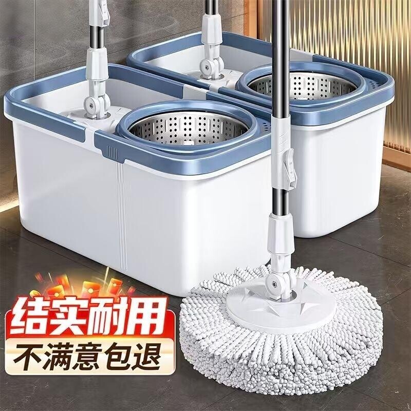 拖把桶家用免手洗干湿两用旋转通用一拖墩布懒人拖净拖布自动脱水