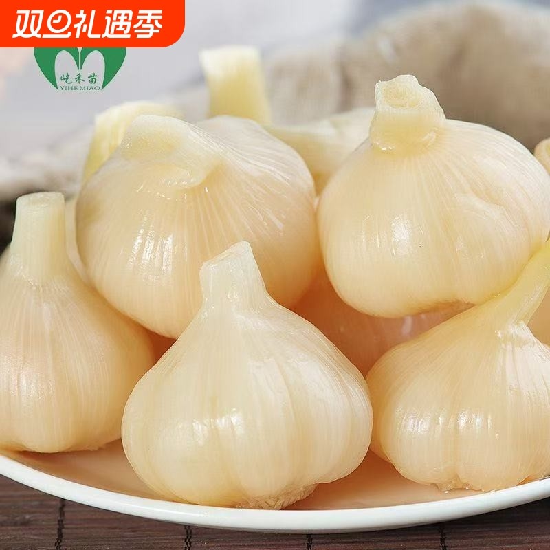 腌制大蒜糖蒜3斤泡大蒜头糖醋甜蒜蒜瓣泡菜酱菜咸菜袋装禾苗酸甜