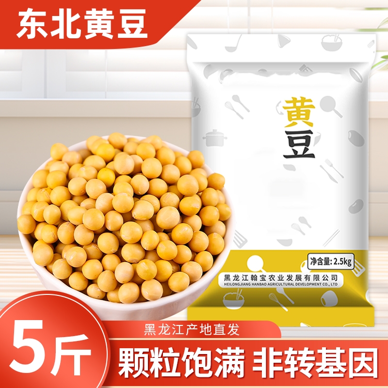 东北农家黄豆5斤新货大豆