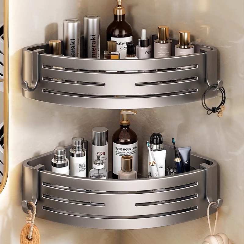 免打孔卫生间浴室三角置物架