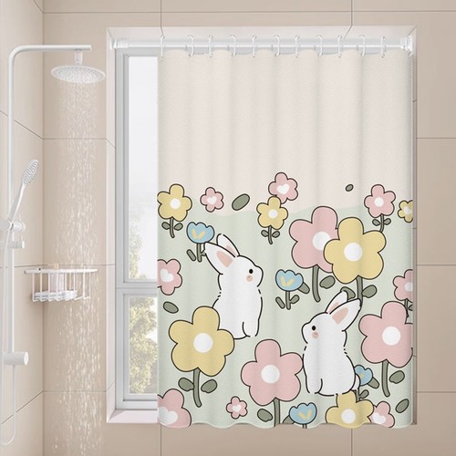 防水浴室窗帘防走光|千人收藏