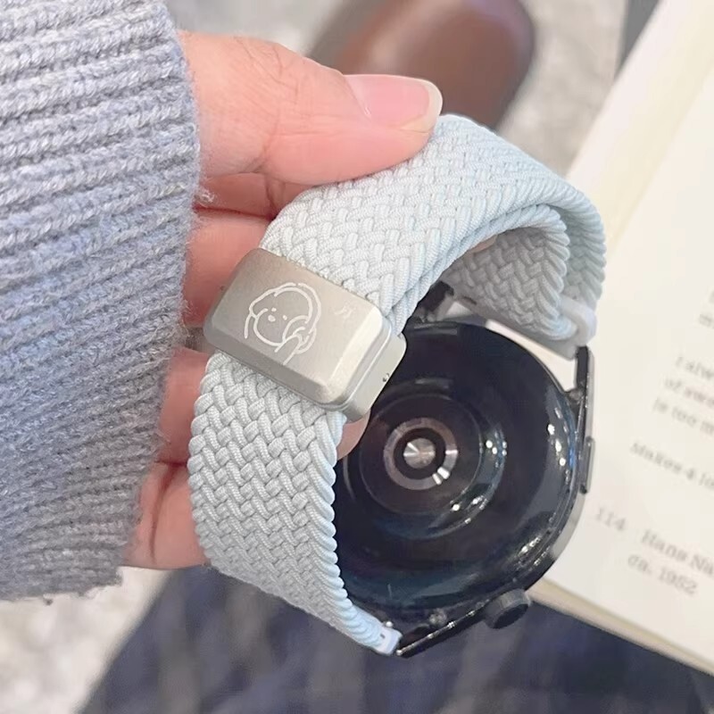 编织音乐小狗适用于华为GT5/GT5 pro女款表带GT4/GT