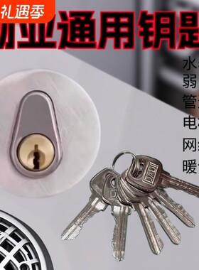 小区楼道水井电井管道井门通用钥匙房防火门开锁芯具物业水表水电