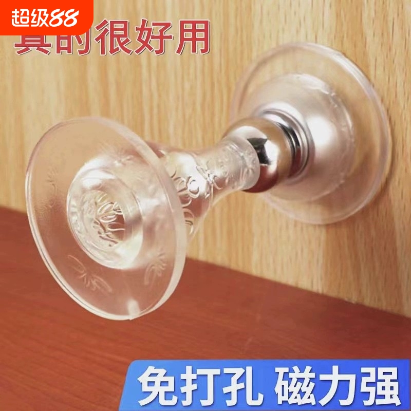 器硅胶门吸免打孔新款大门防撞神器门后顶门抵门门塞门阻防风磁吸