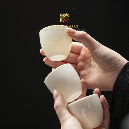 德化白瓷茶杯陶瓷品茗杯羊脂玉瓷