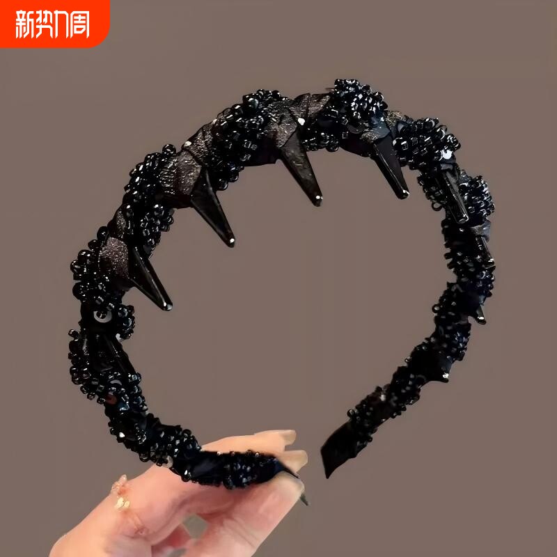 巴黎发箍女款2026新款日常外戴发卡高颅顶头箍头饰水钻优雅带钻