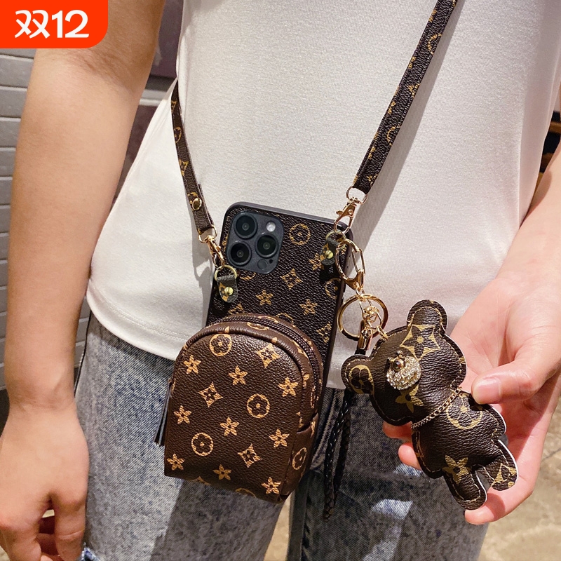 简约零钱包可斜跨防摔手机壳