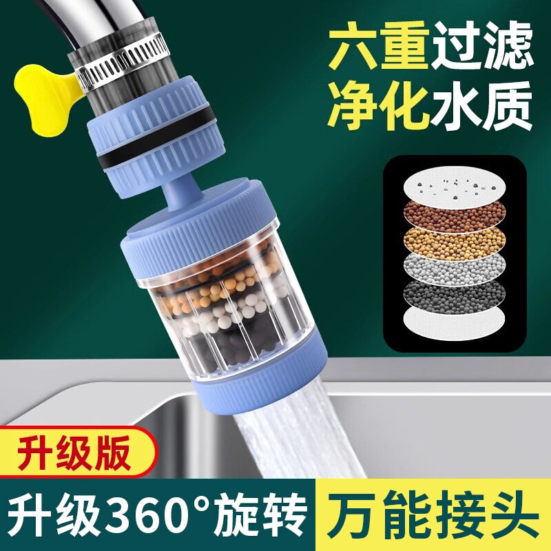 水龙头过滤器通用延伸防溅嘴厨房净水神器家用自来水Q3046防溅水