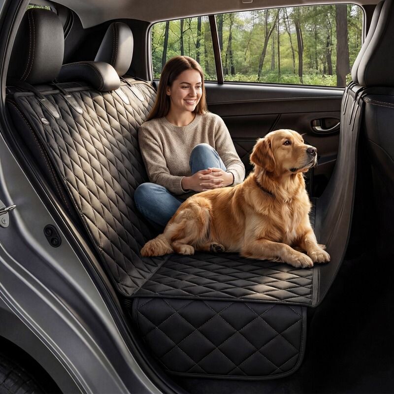狗狗车载坐垫宠物后排座垫加厚防抓后座车用外出汽车垫子后备箱