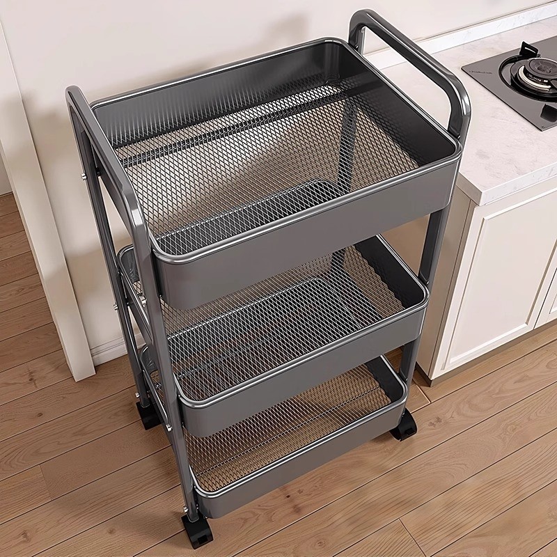 厨房置物架多层落地家用可移动大容量整理架简易大容量果蔬菜篮子,收纳整理,整理架/置物架/收纳架,淘宝优惠券,粉丝福利购,淘宝优惠卷