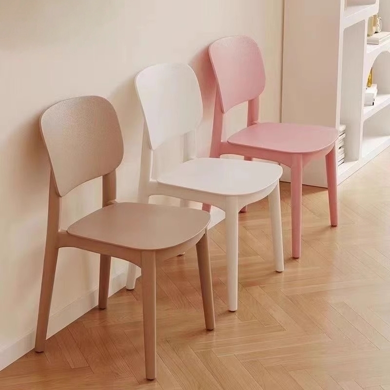 加厚塑料餐椅现代简约靠背凳子家用北欧餐桌椅久坐舒服靠背小椅子