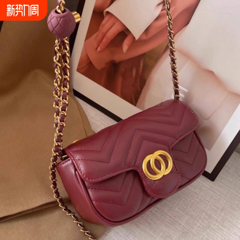 爱玛女仕小香风菱格链条包女新款春夏时尚单肩斜挎包ins百搭洋气