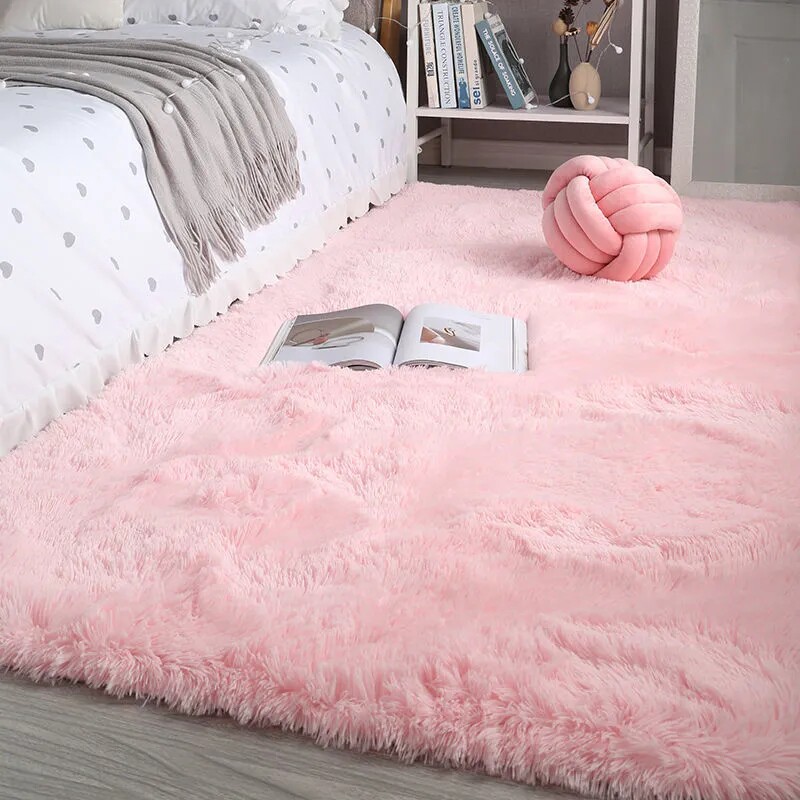 加厚长毛客厅地毯卧室丝毛飘窗垫阳台脚垫子床边房间满铺防滑地垫