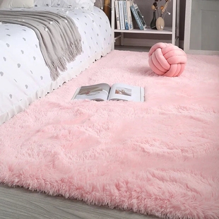 加厚长毛客厅地毯卧室丝毛飘窗垫阳台脚垫子床边房间满铺防滑地垫