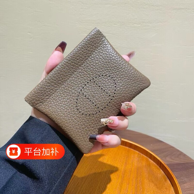 新款真皮卡包零钱包女士证件包迷你精致多功能随身携带口红收纳包