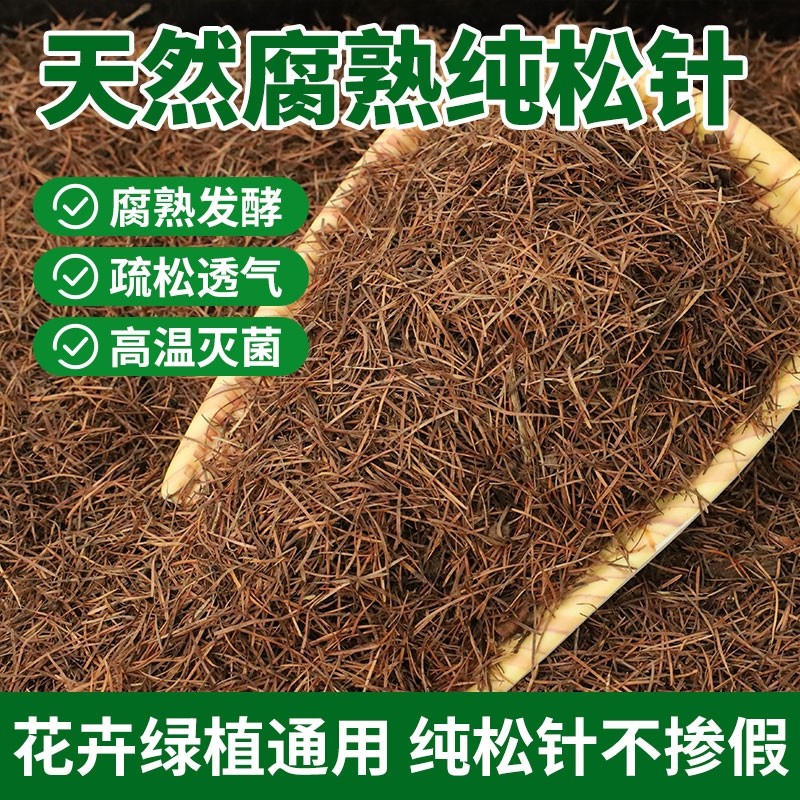 纯松针营养土腐殖土腐叶土腐熟松针发酵腐熟天然新鲜疏松通用型