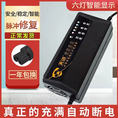 电动车电瓶充电器48V12AH60V20安72V32爱玛雅迪台铃小刀铅酸通用