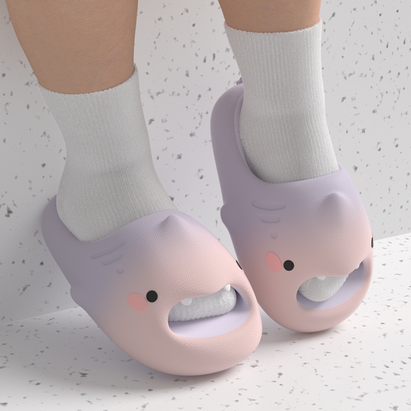 latetime儿童拖鞋防滑萌鲨男童