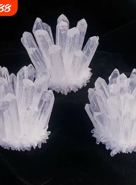 白水晶簇摆件水晶家居装饰工艺品