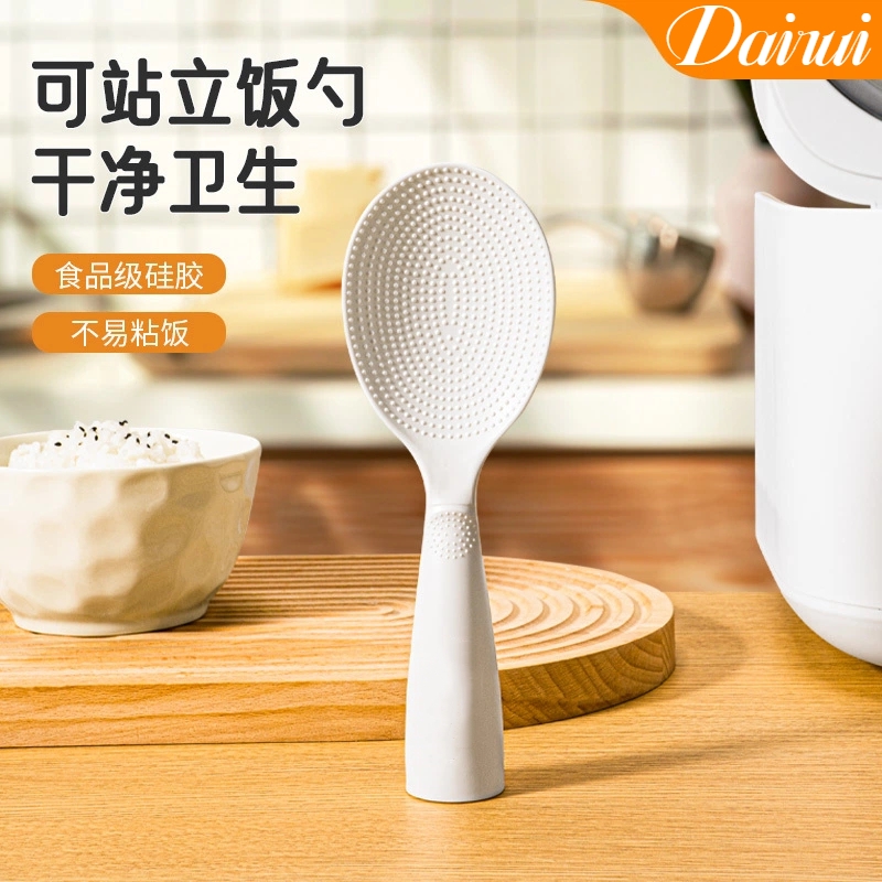 可立式饭不粘米饭家用电饭煲盛饭胡桃木柄打饭勺食品级铲子汤勺