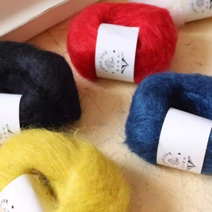 做个毛线knitstudio25春季 粗马海长毛柔软轻肤40g毛衣棒针 新款