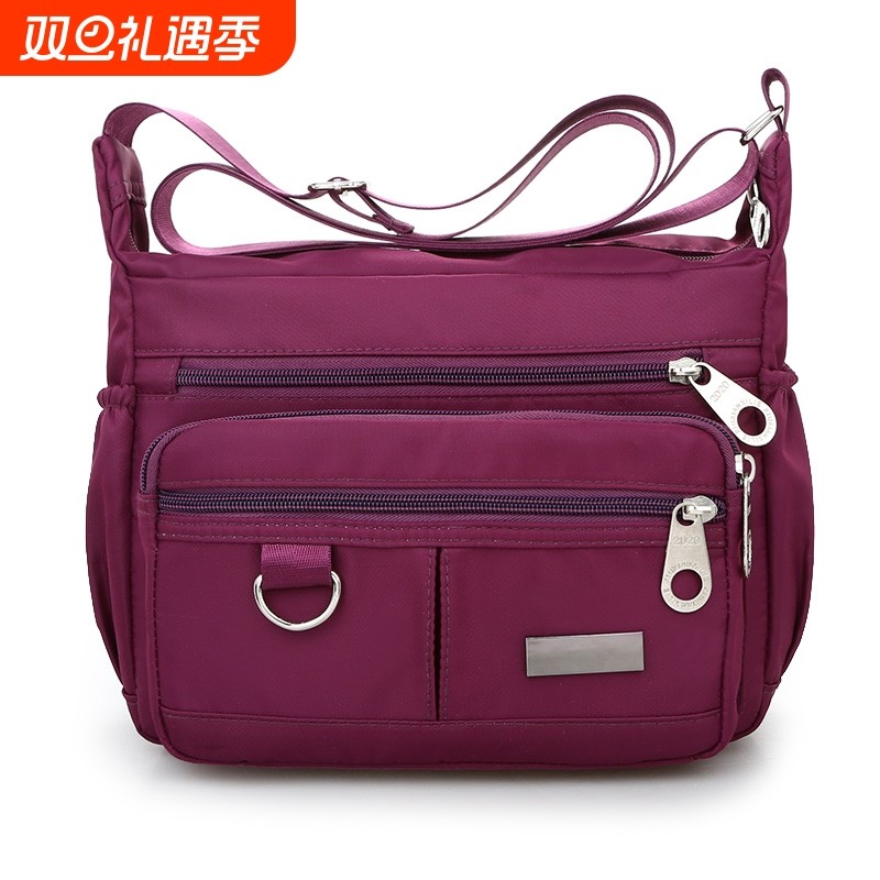 尼龙牛津布包女士包包帆布单肩斜挎包休闲大容量旅行包新款妈妈包