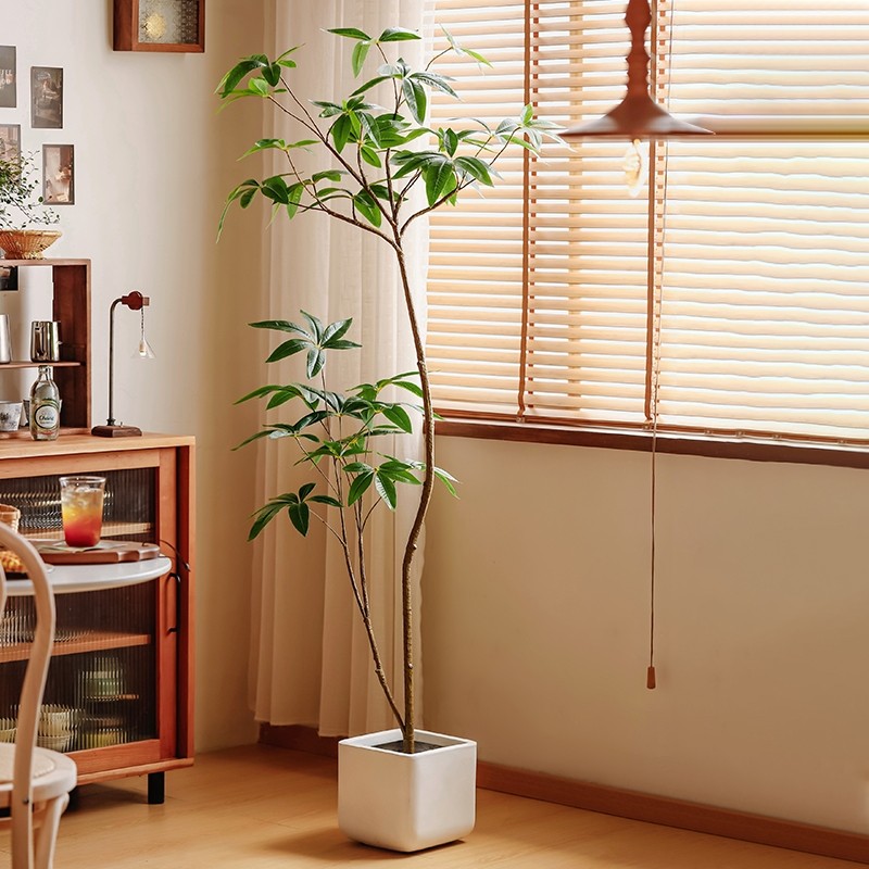 森仿真绿植室内客厅发财树植物大盆栽轻奢高级感摆件氛围卧室阳台