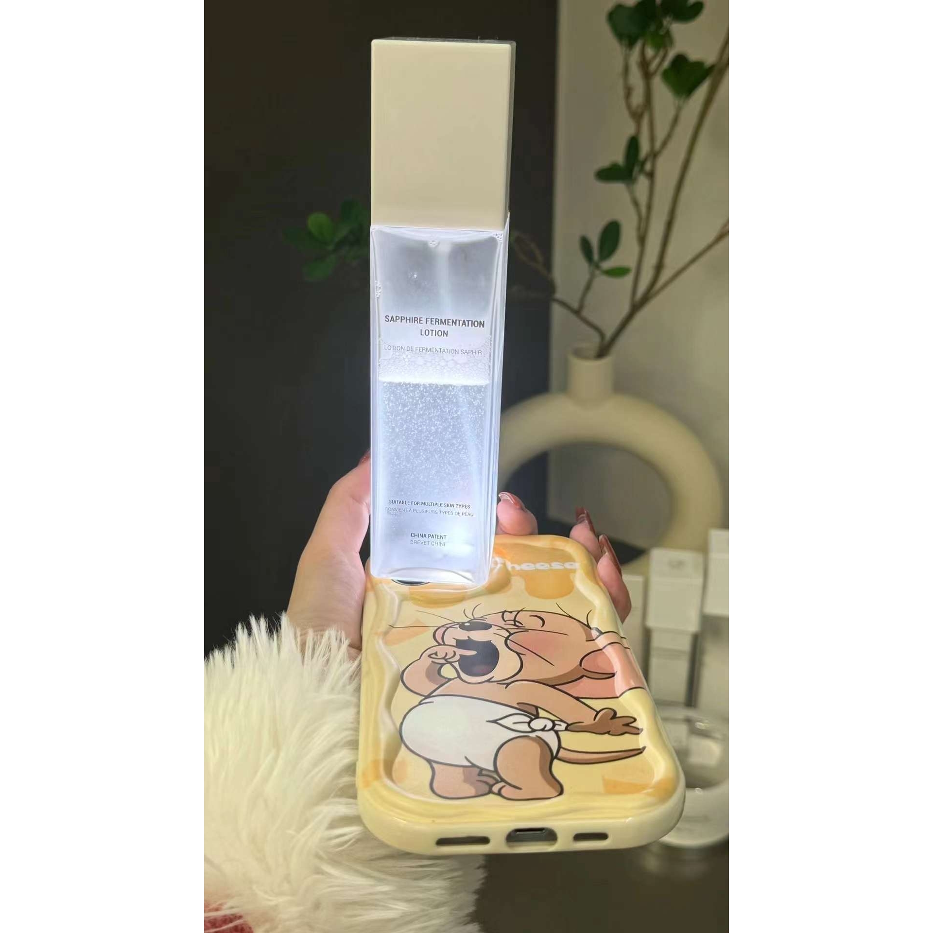 翼妆小分子蓝宝石发酵精华水补水保湿舒缓收缩毛孔湿敷真珠美学