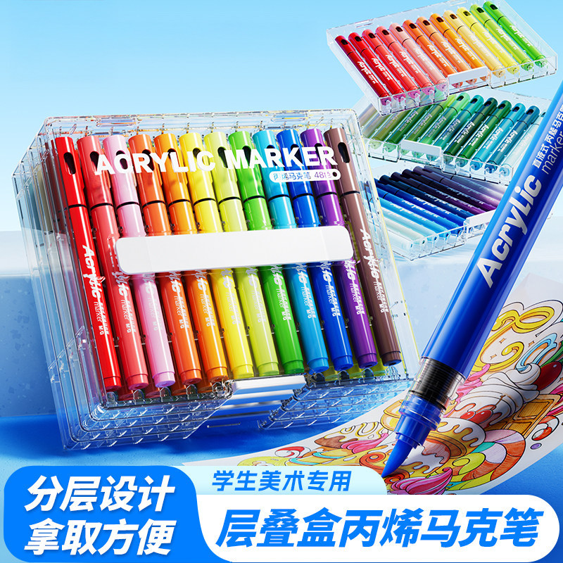 直液式软头丙烯马克笔小学生专用
