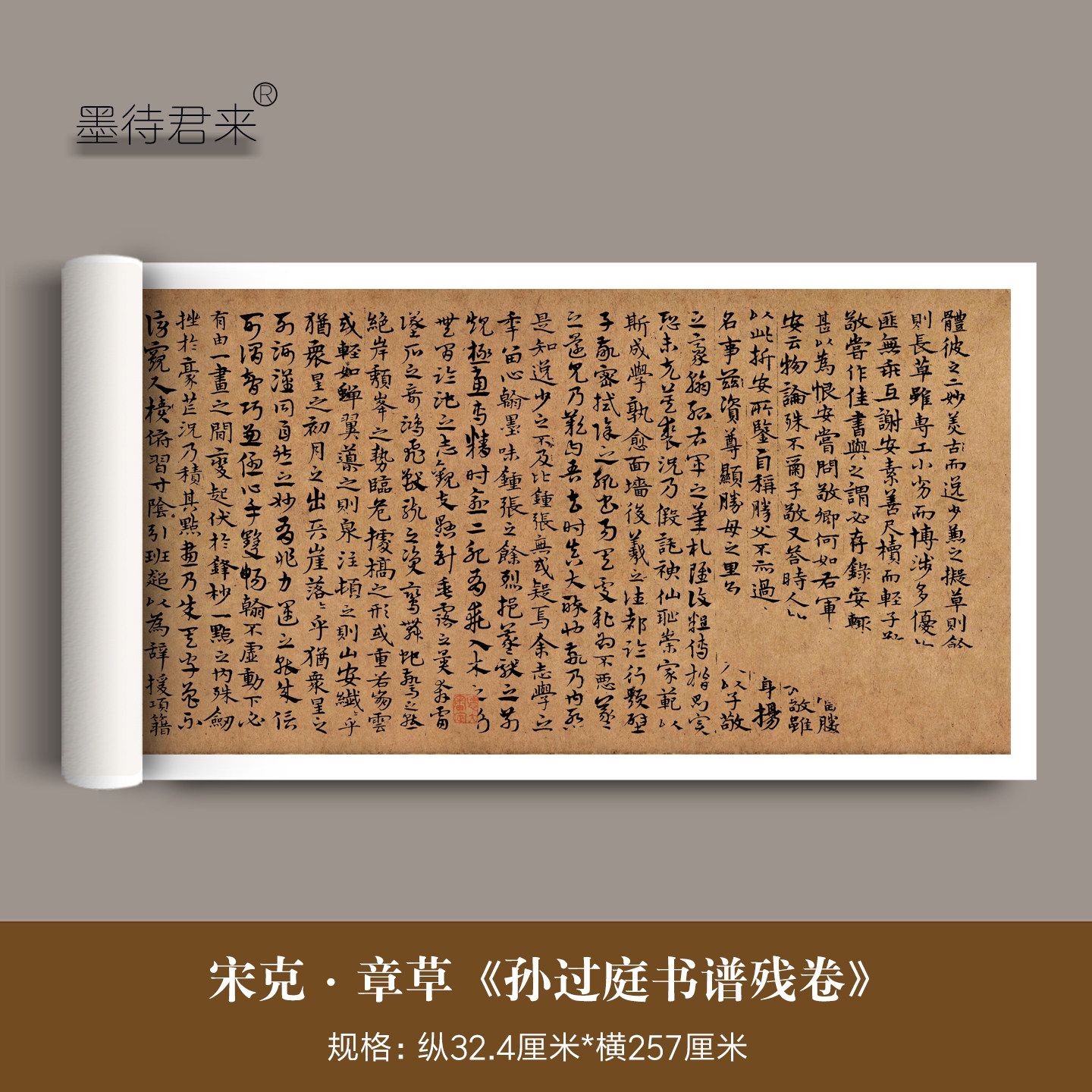 宋克章草书《临孙过庭书谱》字帖