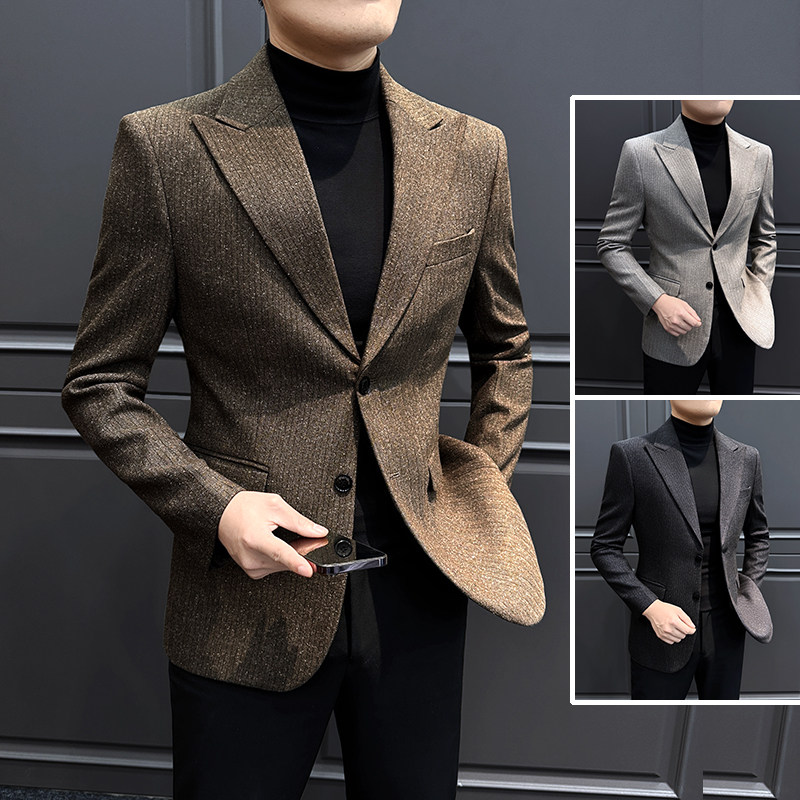 春秋季新款西装外套男2026商务男装韩版修身休闲西服单件上1212n,男装,休闲西服,淘宝优惠券,粉丝福利购,淘宝优惠卷