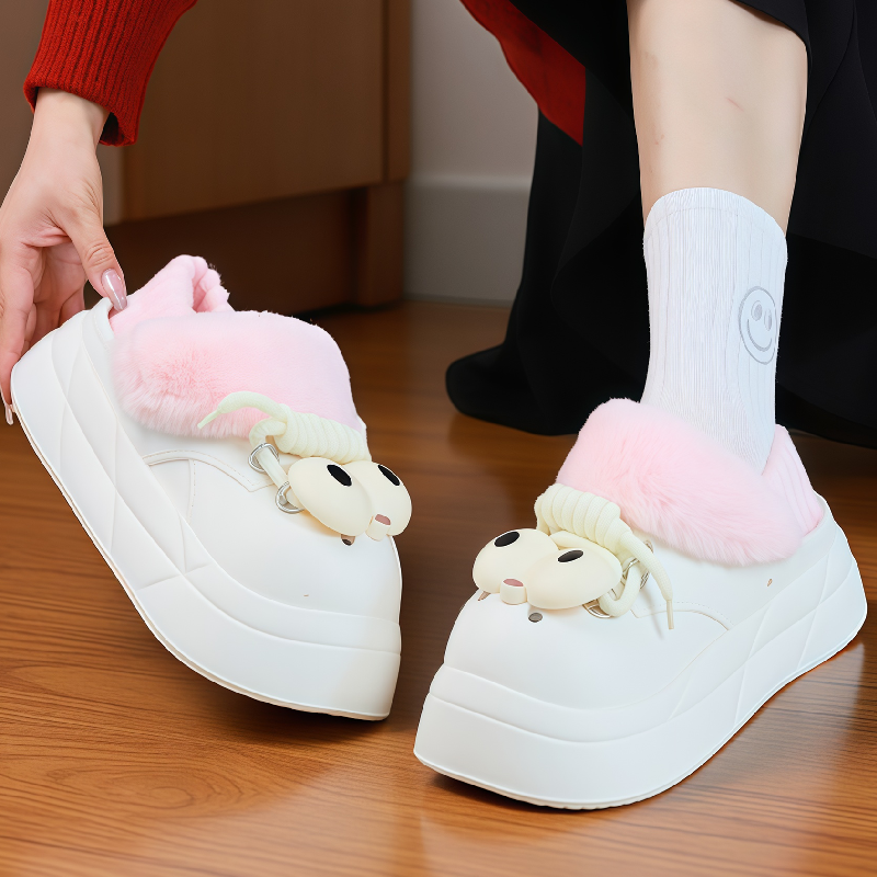 一脚蹬防水防滑居家宿舍棉鞋