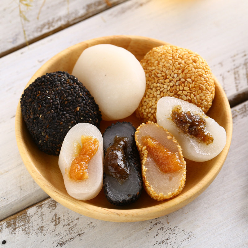 然利麻薯干吃汤圆糯米糍粑