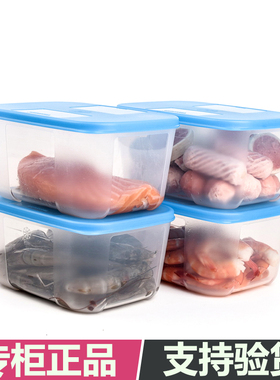 特百惠冷冻盒700ml缤纷冷冻保鲜盒0.7升长方形冰箱收纳储藏盒正品