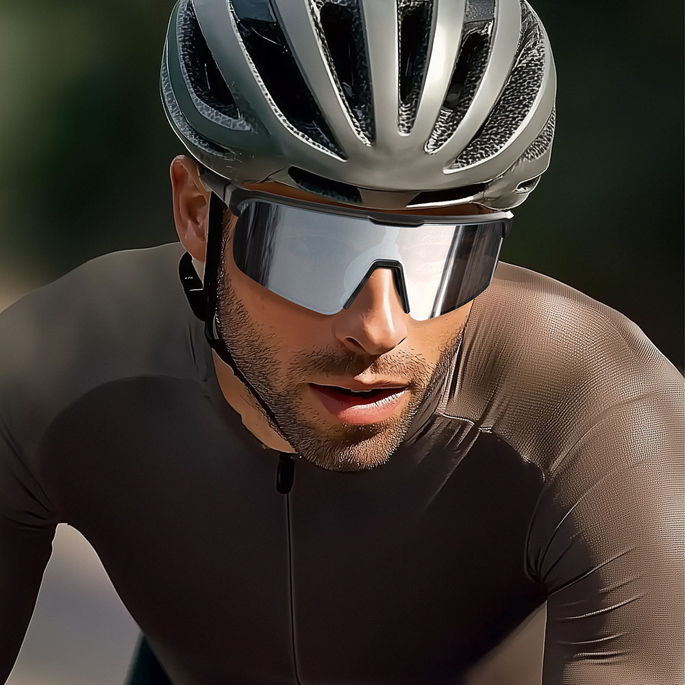 跨境新品现货潮流TR90闪电镜腿山地车骑行护目镜户外运动太阳镜